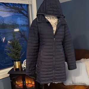 Columbia Women's Navy Hooded Puffer Coat